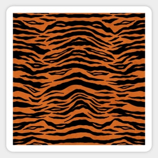 Classic Orange Tiger Print Sticker